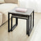 SoBuy FBT42-HG - Bijzettafel Set van 2 - Modern design - Grijs (2 stuks)