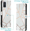 iMoshion Hoesje Geschikt voor Samsung Galaxy A71 Hoesje Met Pasjeshouder - iMoshion Design Softcase Bookcase - Wit / Meerkleurig / Goud / White Graphic