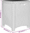 vidaXL - Tuinbox - 39x39x46 - cm - PP - rattan - wit