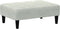 vidaXL - Voetenbank - 77x55x31 - cm - fluweel - lichtgrijs