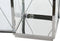 Straatlantaarn DKD Home Decor Kristal Zwart Staal 18 x 18 x 43 cm Modern Verchroomd