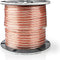 Speaker-Kabel - 2 x 6.00 mm² - Koper - 100.0 m - Rond - PVC - Transparant - Rol
