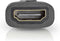 Nedis HDMI-Adapter - HDMI Micro-Connector - HDMI Output - Verguld - Recht - ABS - Antraciet - 1 Stuks - Window Box