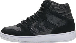 hummel ST POWER PLAY MID - Hoge sneakers - Suède en leer - Zwart - Maat 42