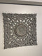 Wanddecoratie houten - wandpaneel handgemaakt - brown grey 90 cm