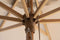 Feel Furniture - Luxe Eikenhouten Parasol met Olefin Stof - 3 Meter - Donker Beige
