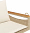 vidaXL - Schommelbank - met - kussens - 109x62x40 - cm - poly - rattan - beige