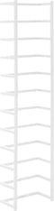 vidaXL - Handdoekenrek - 24x12x96 - cm - staal - wit