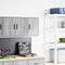 vidaXL - Garage - wandkast - bewerkt - hout - grijs - Sonoma
