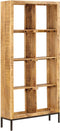 vidaXL - Boekenkast - 80x25x175 - cm - massief - mangohout