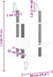 vidaXL - Kattenmeubel - wandgemonteerd - met - krabpaal - 153 - cm - donkergrijs