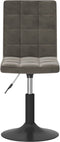 vidaXL - Eetkamerstoelen - draaibaar - 2 - st - fluweel - donkergrijs
