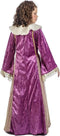 Limit - Middeleeuwen & Renaissance Kostuum - Prinses Rosamunde Van Beieren - Meisje - Paars - Maat 158 - Carnavalskleding - Verkleedkleding