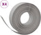 vidaXL - Tuinranden - 4 - st - 10 - m - 15 - cm - polyetheen - grijs