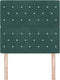 vidaXL - Hoofdbord - met - Kristallen - Knopen - in - Donkergroen - 90 - cm - van - Fluweel