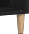 vidaXL - Dressoir - Zwart - Eiken - 103,5x35x70 - cm