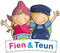 Fien & Teun zaklamp - speelgoed kinderzaklamp - lichtgewicht - geel blauw groen