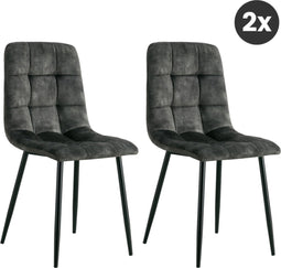 Refurna - Eetkamerstoel Yerevan Velvet Groen