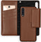 Selencia Hoesje Geschikt voor Samsung Galaxy A50 / A30s Hoesje Met Pasjeshouder - Selencia Surya 2-in-1 Uitneembare Vegan Lederen Bookcase - Bruin