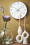 Mica Decorations Andy Wandklok - Ø40 cm - Wit, Goud