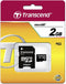 Transcend TS2GUSD - MicroSDHC Geheugenkaart 2GB - Class 4 - (2 stuks)