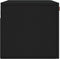 vidaXL - Wandkast - 80x36,5x35 - cm - bewerkt - hout - zwart