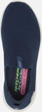 Skechers Ultra Flex - First Take - Dames Sock Sneakers - Air-Cooled Memory Foam - Navy - Maat 41