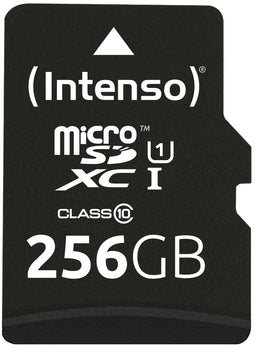 Intenso microSD kaart UHS-I Premium - 256GB - Class 10 tot 90MB/s