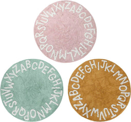 Tapijt Home ESPRIT Groen Roze Mosterd Kinderen 100 x 100 x 1 cm