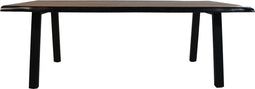HSM Collection Eettafel Rechthoekig 240cm Walnoot Bruin Acaciahout/Metaal
