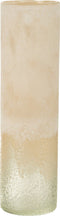 J-Line vaas Cilinder - glas - beige - large - 41 cm hoog