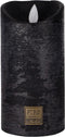 PTMD - 5 delige Led kaarsen set - RUSTIC BLACK - echte wax - bewegende vlam - timer functie