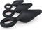 EasyToys - Buttplugs met Trekring - Setje - Sex Toys voor Mannen en Vrouwen - Zwart