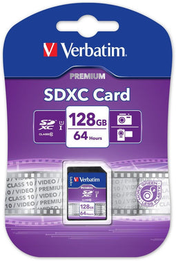 Verbatim SDXC Class 10 UHS-I 128GB - Geheugenkaart - 128GB opslagcapaciteit