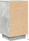 vidaXL - Nachtkastje - met - LED-verlichting - 38x34x65 - cm - betongrijs