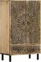 vidaXL - Hoge - kast - 60x33x100 - cm - massief - mangohout