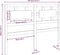 vidaXL - Hoofdbord - 145,5x4x100 - cm - massief - grenenhout