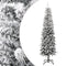 vidaXL - Kunstkerstboom - met - sneeuw - smal - 210 - cm - PVC - en - PE