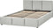 BOUSSE - Boxspring - Lichtgrijs - 140 x 200 cm - Fluweel
