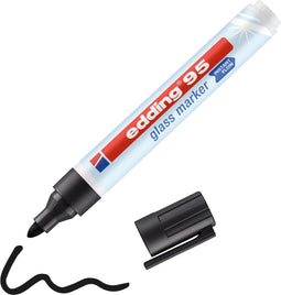 Edding 95 - Glasmarker - Raamstift - Stift Glazen Oppervlakken - Ronde Punt - 1,5-3mm - 1 Stuk