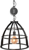 LABEL51 Hanglamp Fuse - Staal - Industrieel - 47x47x42 cm - Zwart