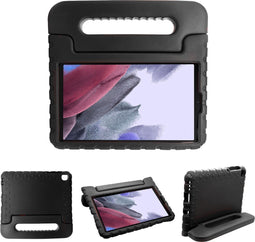 imoshion Tablet Hoes Kinderen - Geschikt voor Samsung Galaxy Tab A7 Lite - Kidsproof Backcover met handvat - Zwart