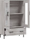 vidaXL - Hoge - kast - 69,5x31x115 - cm - bewerkt - hout - grijs - sonoma - eikenkleurig