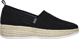 Skechers BOBS Highlights 2.0 - Homestreets Dames Espadrilles - Sleehak - Black - Maat 40