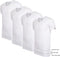Cappuccino Italia - Heren 4-Pack T-shirt - Extra Lang - Wit - Maat XL