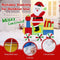 Coast Kerstversiering - LED Kersttrein - 133 LED-lampjes - 96 x 34 x 120 cm - Meerkleurig