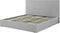 LORIENT - Bed met opbergruimte - Lichtgrijs - 180 x 200 cm - Polyester