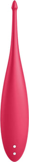 Satisfyer, oplegvibrator, tip vibrator, 'Twirling Fun', 17,5 cm, waterdicht, oplaadbaar, lichaamsvriendelijke siliconen