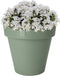 Pro Garden Plantenpot/bloempot Botanic - Tuin buiten - kunststof - groen - Dia 50 cm - rond