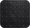 Anti-slip badkamer douche/bad mat zwart 50 x 50 cm vierkant - Badkamermat met zuignappen